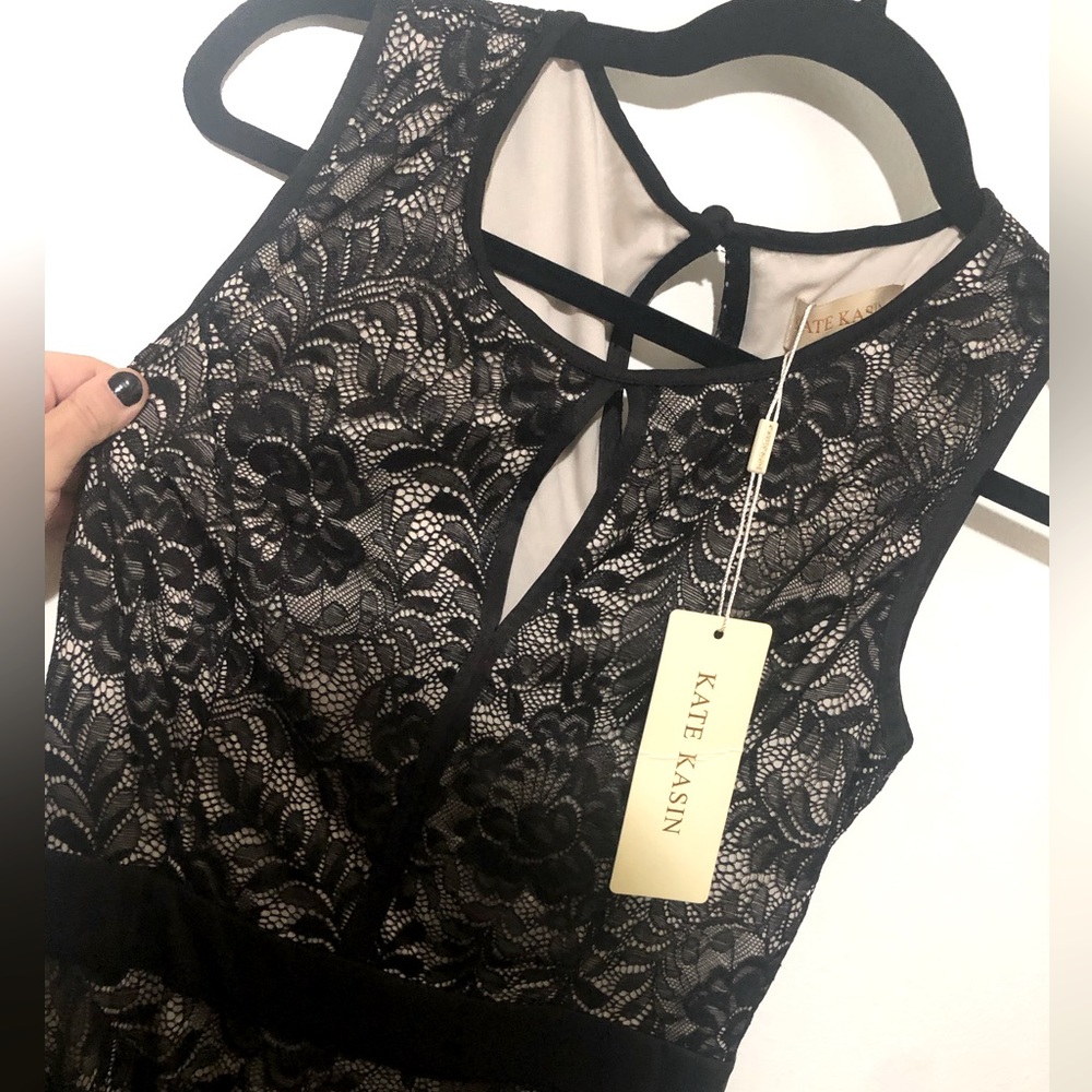 Kate Kasin S black lace dress NEW